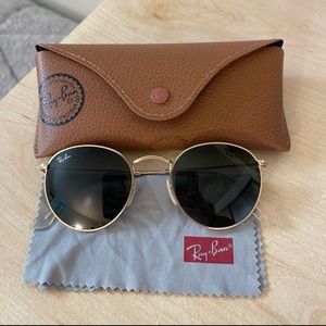 RayBan Round Metal Sunglasses